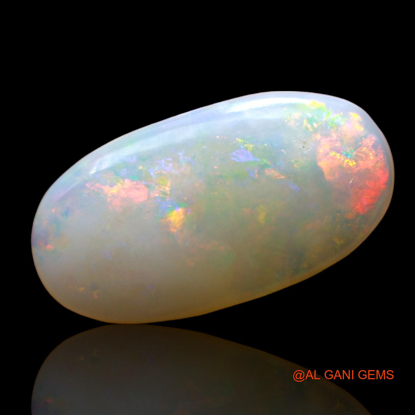3.00 Cts Natural Australian Fire Opal Loose Gemstone Oval Cabochon 17x9x3 mm AE-222