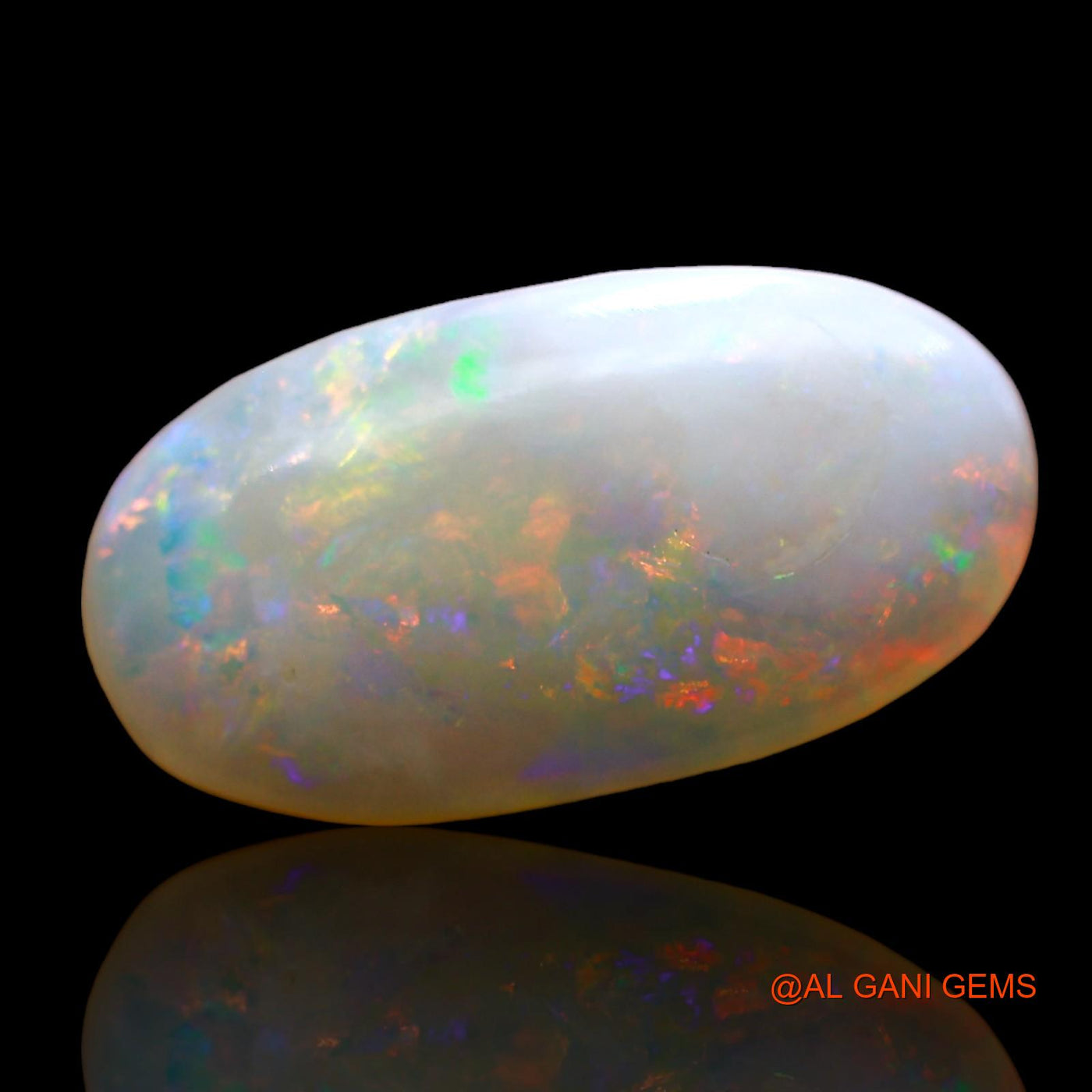 3.00 Cts Natural Australian Fire Opal Loose Gemstone Oval Cabochon 17x9x3 mm AE-222