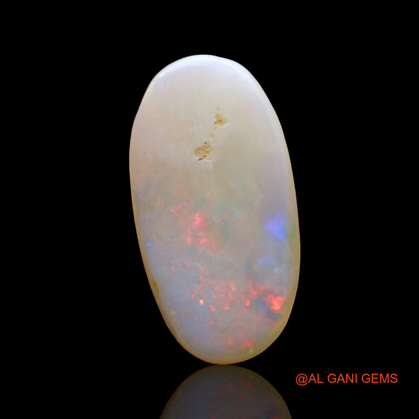 3.00 Cts Natural Australian Fire Opal Loose Gemstone Oval Cabochon 17x9x3 mm AE-222