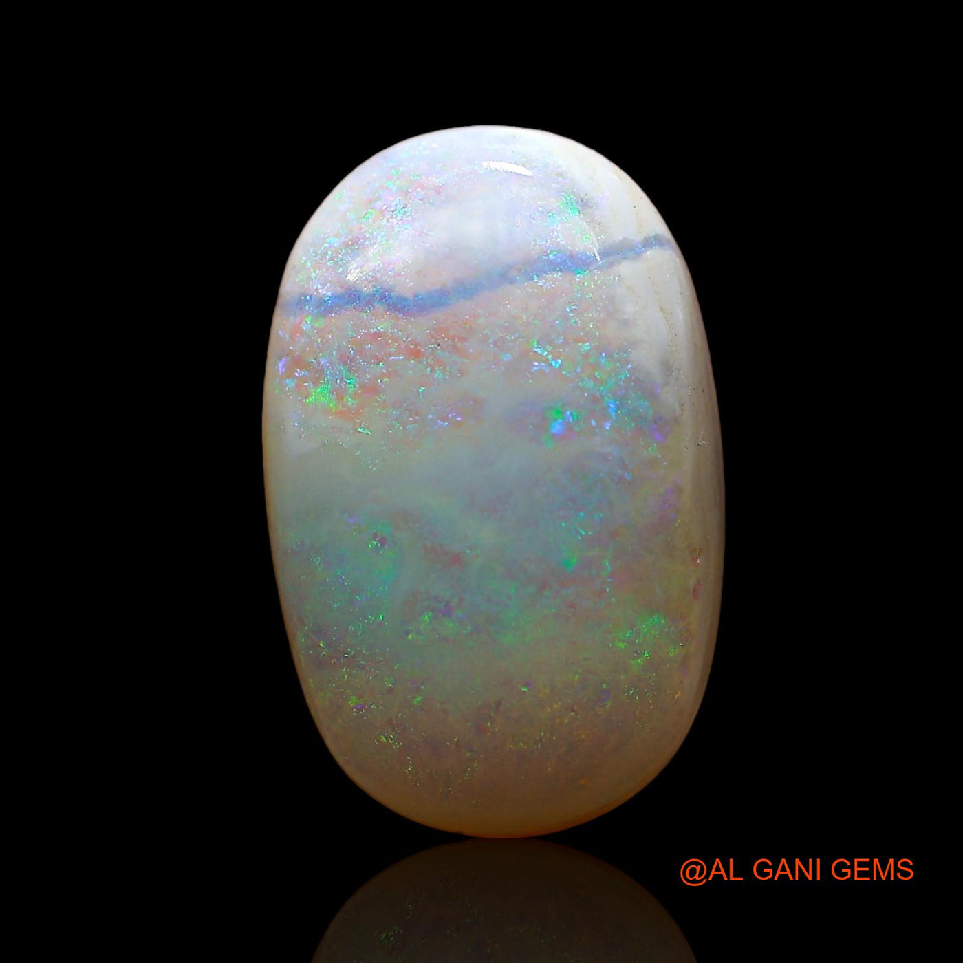 5.00 Cts Natural Australian Fire Opal Loose Gemstone Oval Cabochon 16x10x4 mm AE-224