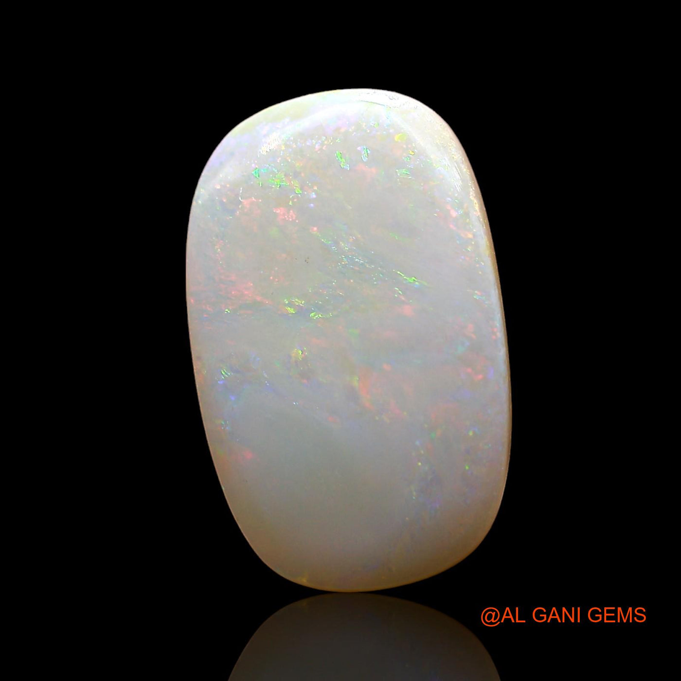 Natural Fire Opal Gemstone 3.00 Cts Loose Oval Cabochon From Australia 16x10x2 mm AE-226