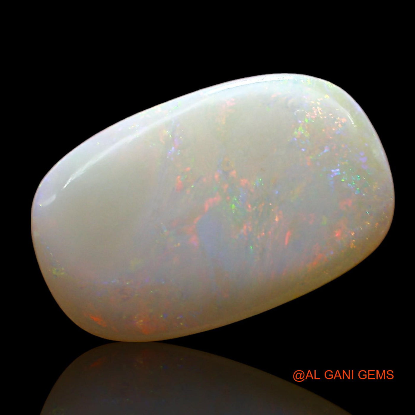 Natural Fire Opal Gemstone 3.00 Cts Loose Oval Cabochon From Australia 16x10x2 mm AE-226