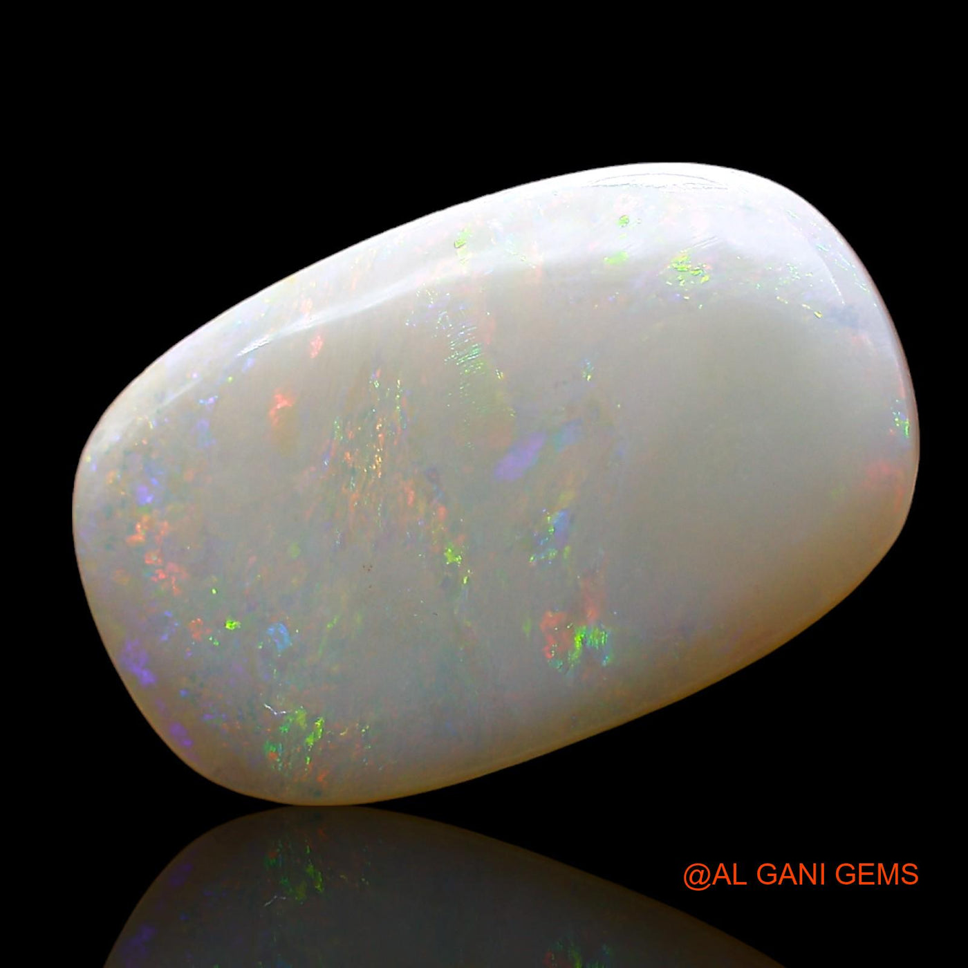 Natural Fire Opal Gemstone 3.00 Cts Loose Oval Cabochon From Australia 16x10x2 mm AE-226