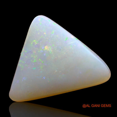 3.00 Cts Unheated Australian Fire Opal Loose Gemstone Trillion Cabochon Natural 13x13x4 mm AE-227