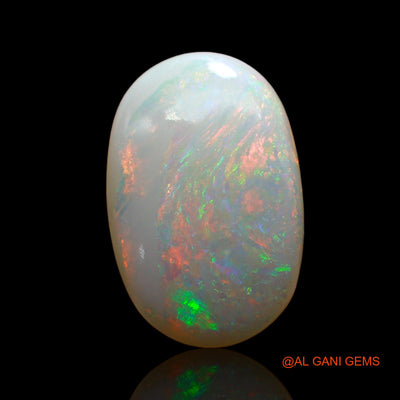 Natural Fire Opal Gemstone 4.00 Cts Loose Oval Cabochon From Australia 15x10x4 mm AE-228