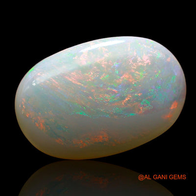 Natural Fire Opal Gemstone 4.00 Cts Loose Oval Cabochon From Australia 15x10x4 mm AE-228