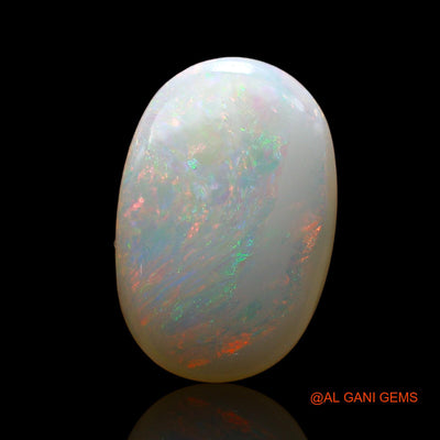 Natural Fire Opal Gemstone 4.00 Cts Loose Oval Cabochon From Australia 15x10x4 mm AE-228