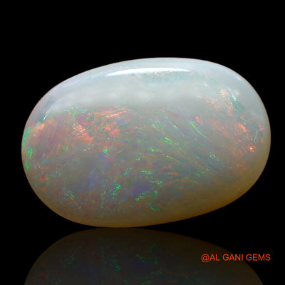 Natural Fire Opal Gemstone 4.00 Cts Loose Oval Cabochon From Australia 15x10x4 mm AE-228
