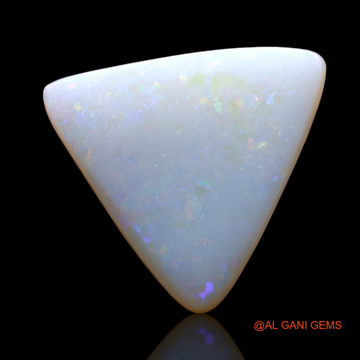 2.00 Cts Natural Australian Fire Opal Loose Gemstone Trillion Cabochon 13x13x2 mm AE-229