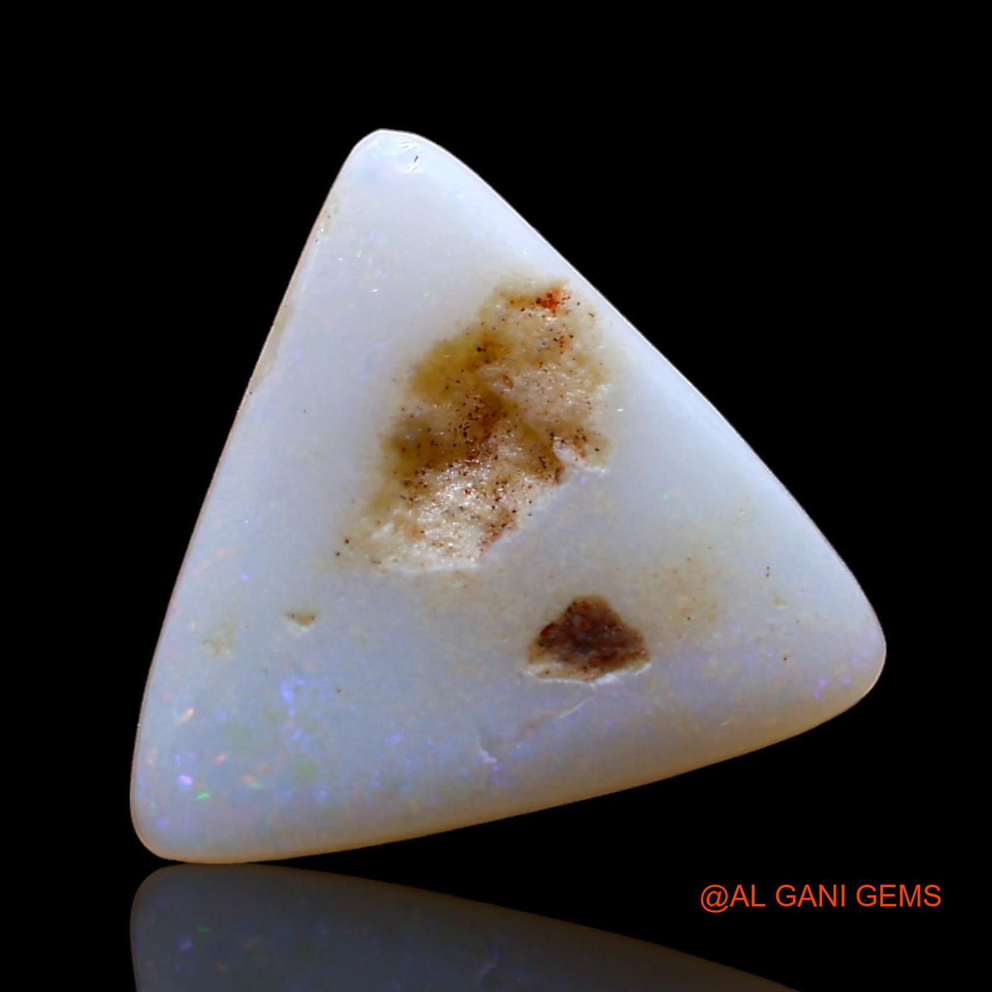 2.00 Cts Natural Australian Fire Opal Loose Gemstone Trillion Cabochon 13x13x2 mm AE-229