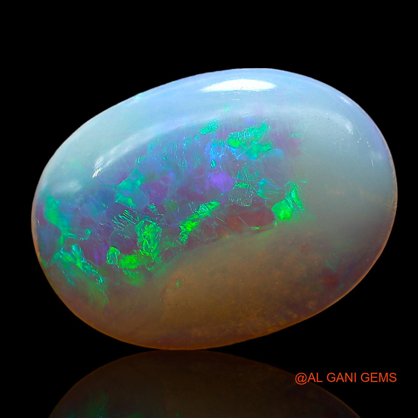 3.00 Cts Natural Australian Fire Opal Loose Gemstone Oval Cabochon 15x11x2 mm AE-230