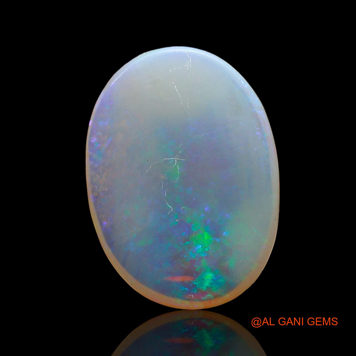 3.00 Cts Natural Australian Fire Opal Loose Gemstone Oval Cabochon 15x11x2 mm AE-230