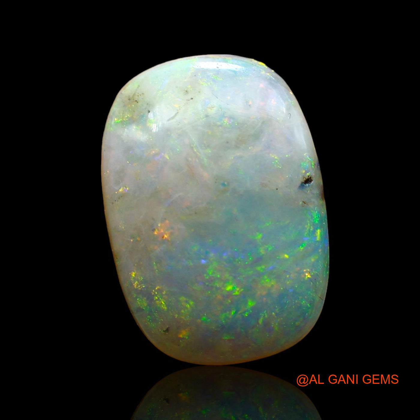 4.00 Cts Natural Australian Fire Opal Loose Gemstone Oval Cabochon 14x10x4 mm AE-231