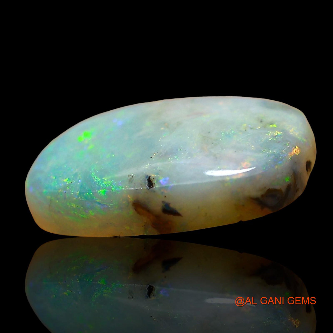4.00 Cts Natural Australian Fire Opal Loose Gemstone Oval Cabochon 14x10x4 mm AE-231