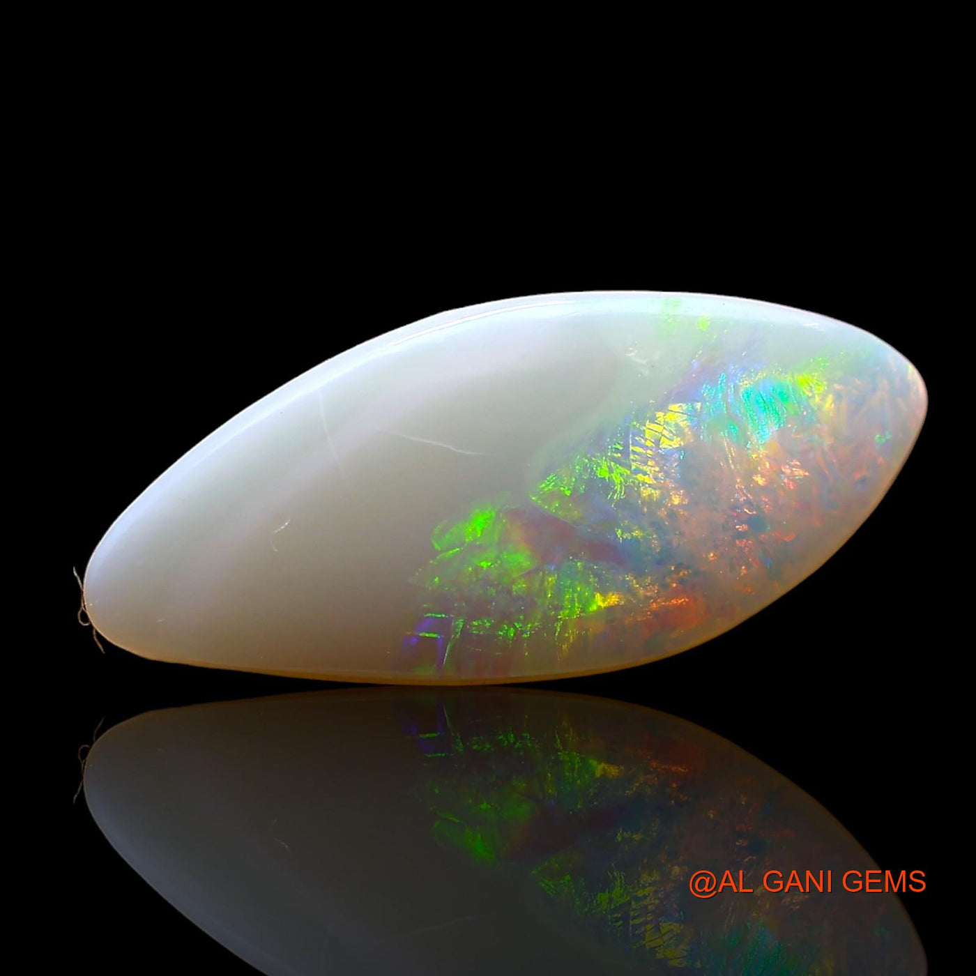 2.00 Cts Natural Australian Fire Opal Loose Gemstone Fancy Cabochon 19x8x2 mm AE-233