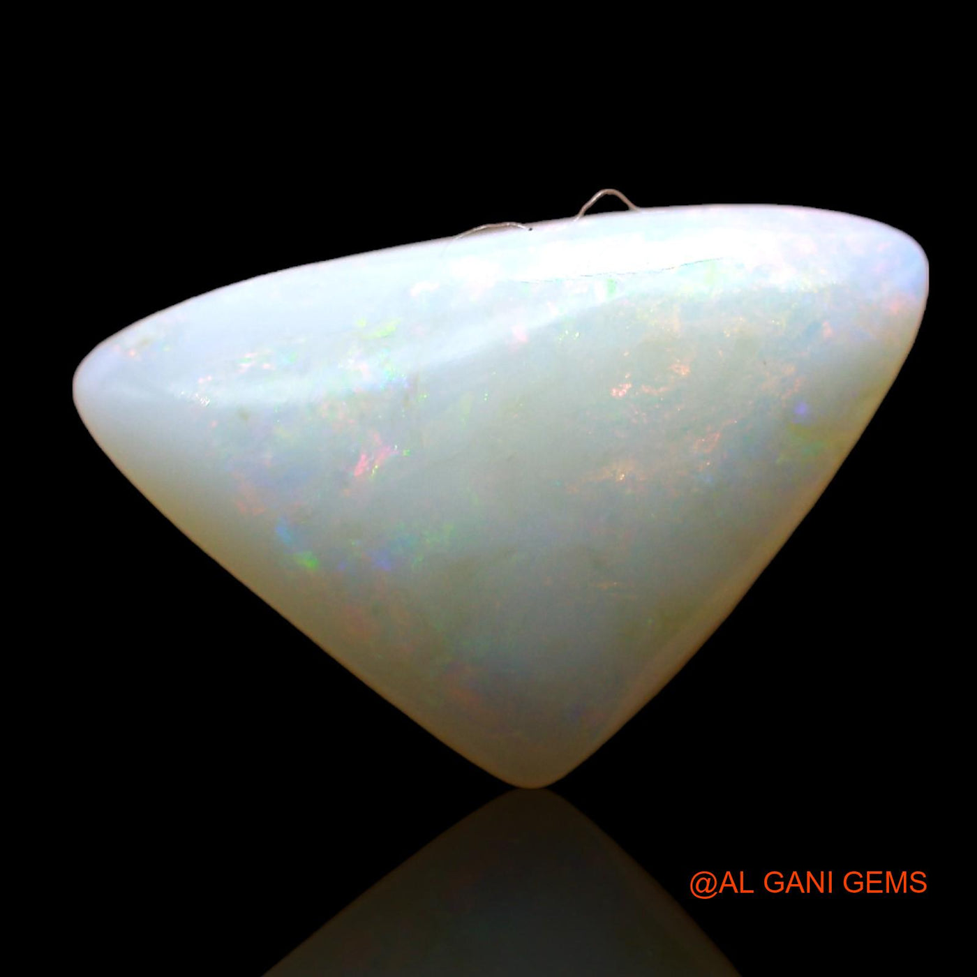4.00 Cts Unheated Australian Fire Opal Loose Gemstone Trillion Cabochon Natural 16x10x4 mm AE-236