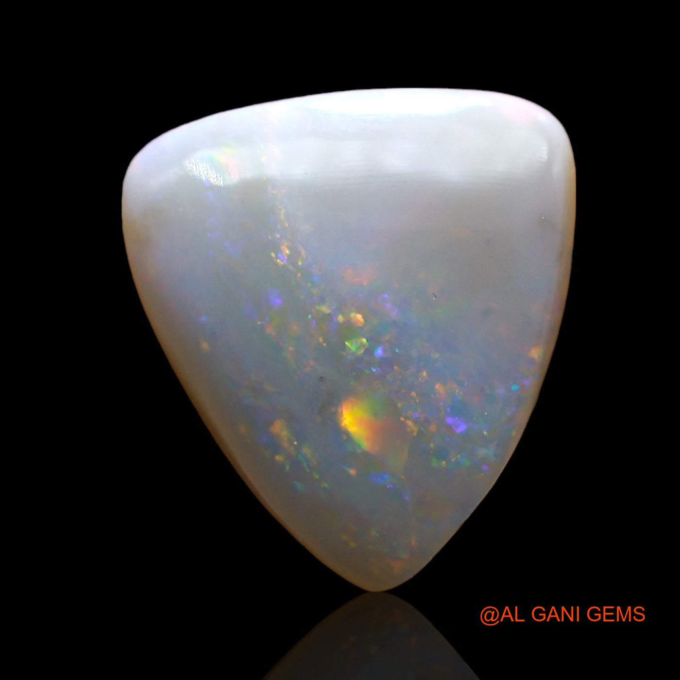 3.00 Cts Natural Australian Fire Opal Loose Gemstone Trillion Cabochon 13x12x3 mm AE-238
