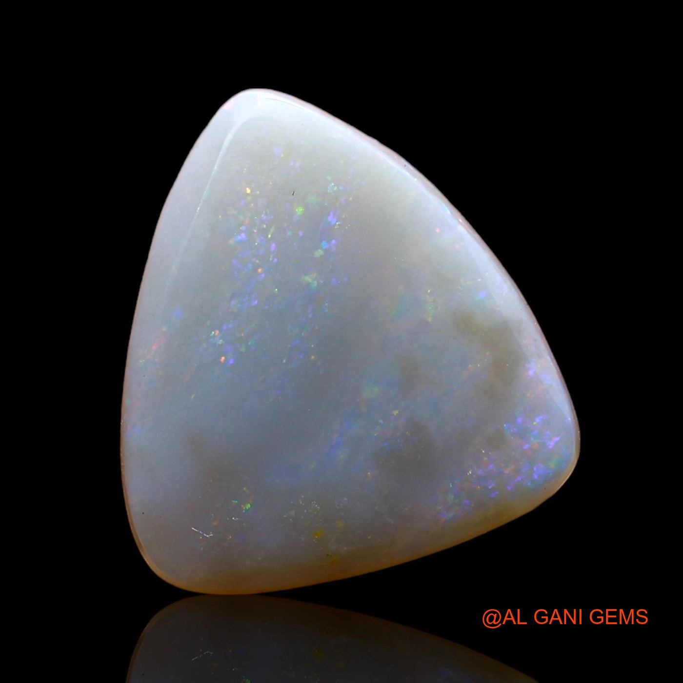 3.00 Cts Natural Australian Fire Opal Loose Gemstone Trillion Cabochon 13x12x3 mm AE-238