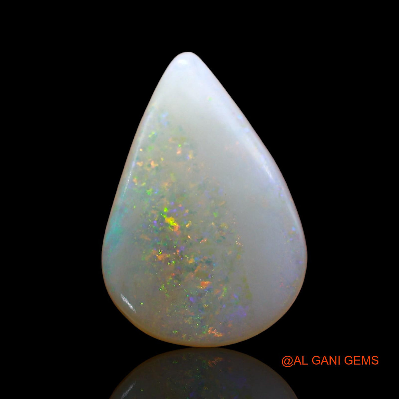 3.00 Cts Natural Australian Fire Opal Pear Cabochon Loose Gemstone For Jewelry 16x11x3 mm AE-243