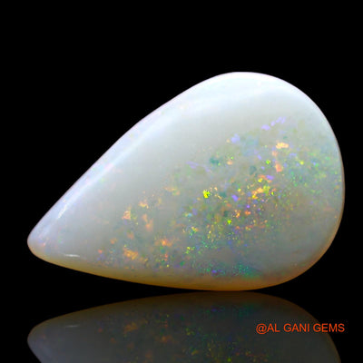 3.00 Cts Natural Australian Fire Opal Pear Cabochon Loose Gemstone For Jewelry 16x11x3 mm AE-243