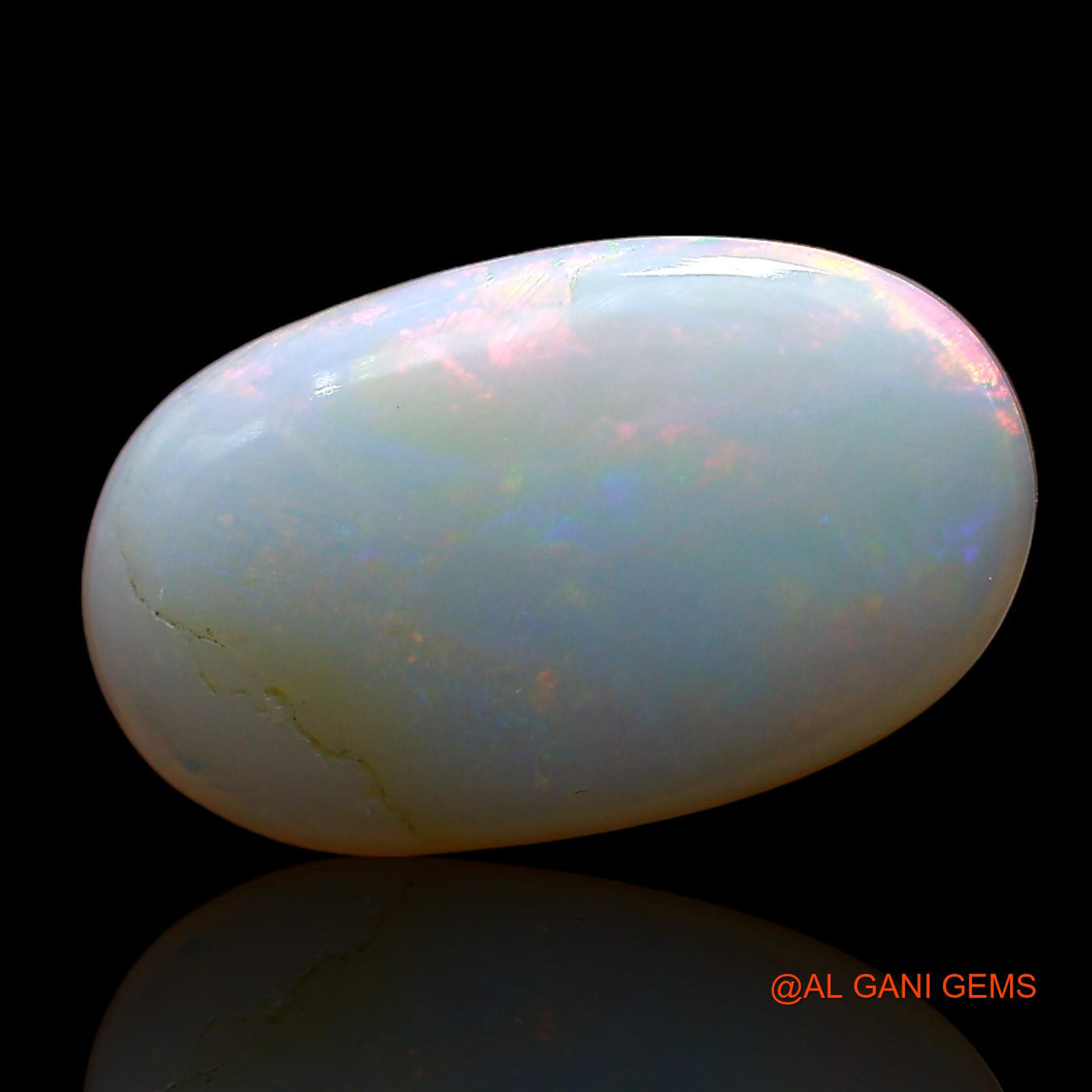 3.00 Cts Natural Australian Fire Opal Loose Gemstone Oval Cabochon 16x9x2 mm AE-246
