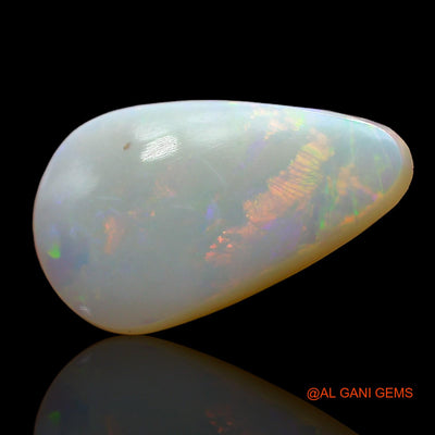 2.00 Cts Natural Australian Fire Opal Loose Gemstone Pear Cabochon 16x9x2 mm AE-248