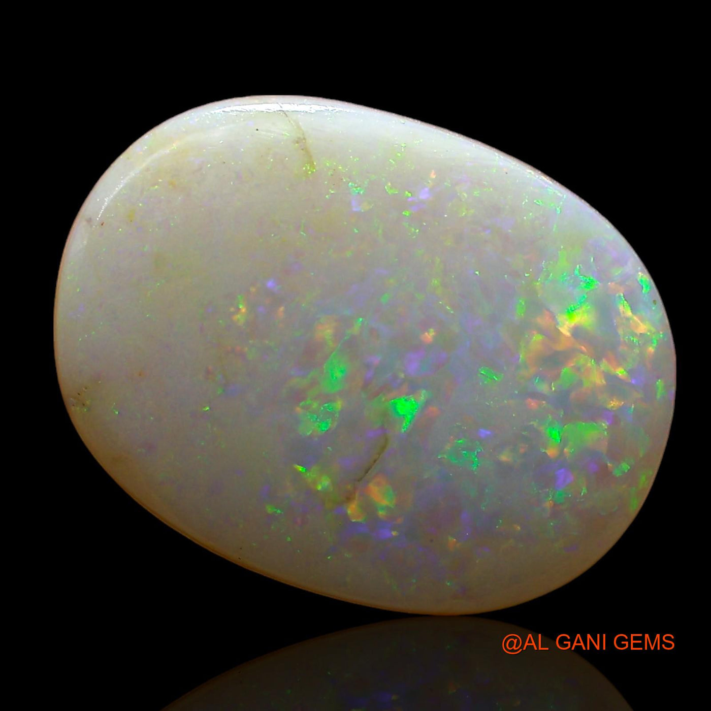 3.00 Cts Natural Australian Fire Opal Loose Gemstone Oval Cabochon 15x11x3 mm AE-249