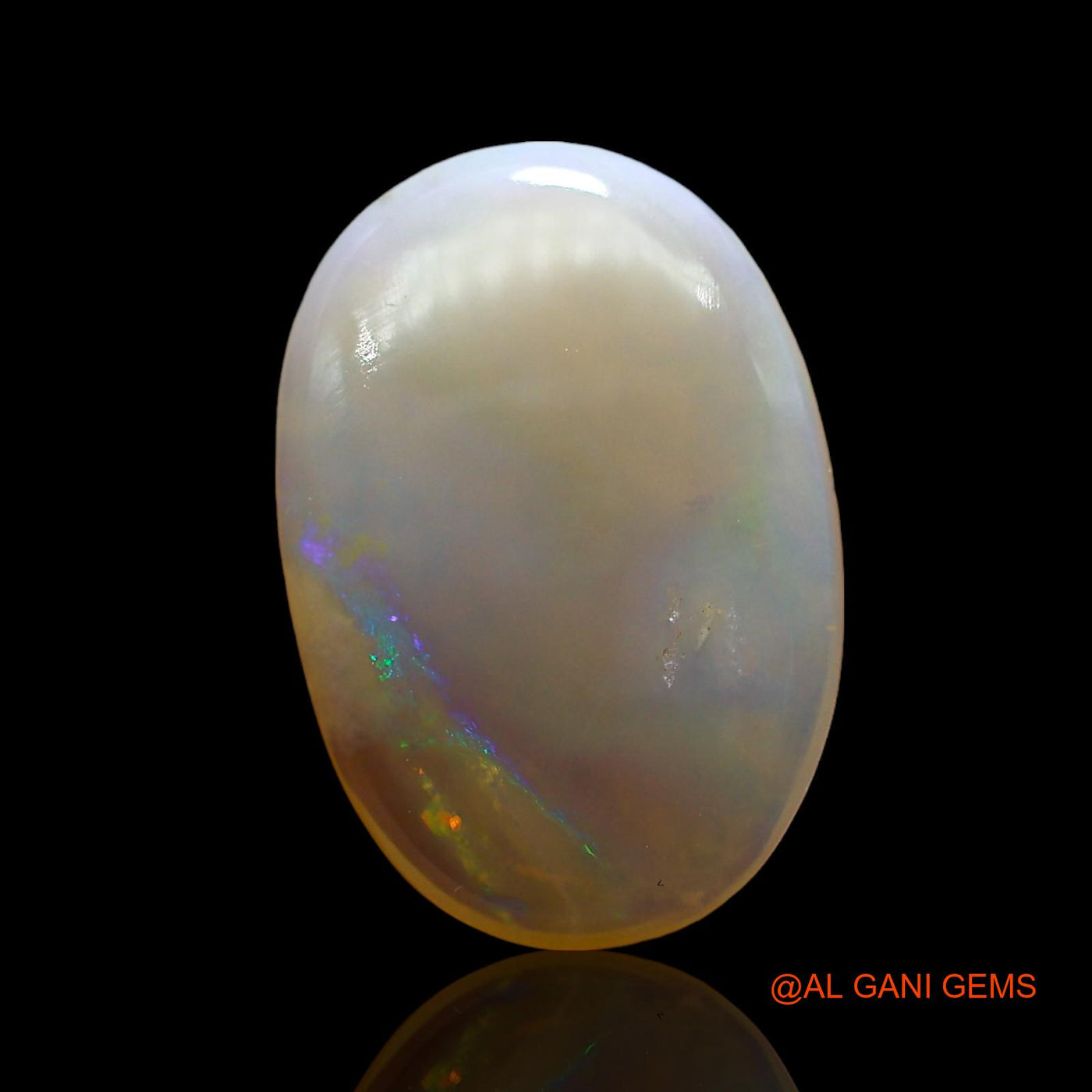 Natural Untreated Fire Opal Loose Gemstone Oval Cabochon From Australia 3.00 Cts 15x10x3 mm AE-254