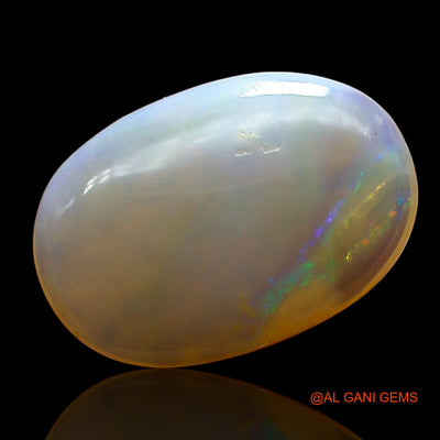 Natural Untreated Fire Opal Loose Gemstone Oval Cabochon From Australia 3.00 Cts 15x10x3 mm AE-254