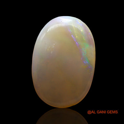Natural Untreated Fire Opal Loose Gemstone Oval Cabochon From Australia 3.00 Cts 15x10x3 mm AE-254