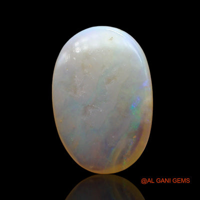 Natural Untreated Fire Opal Loose Gemstone Oval Cabochon From Australia 3.00 Cts 15x10x3 mm AE-254