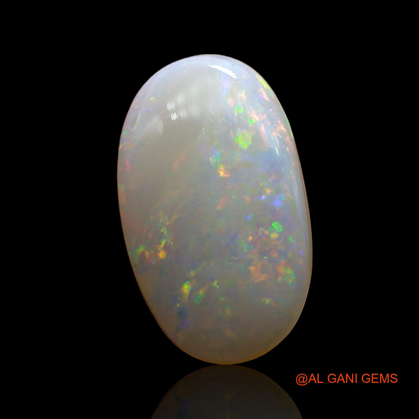 4.00 Cts Unheated Australian Fire Opal Loose Gemstone Oval Cabochon Natural 14x10x4 mm AE-256