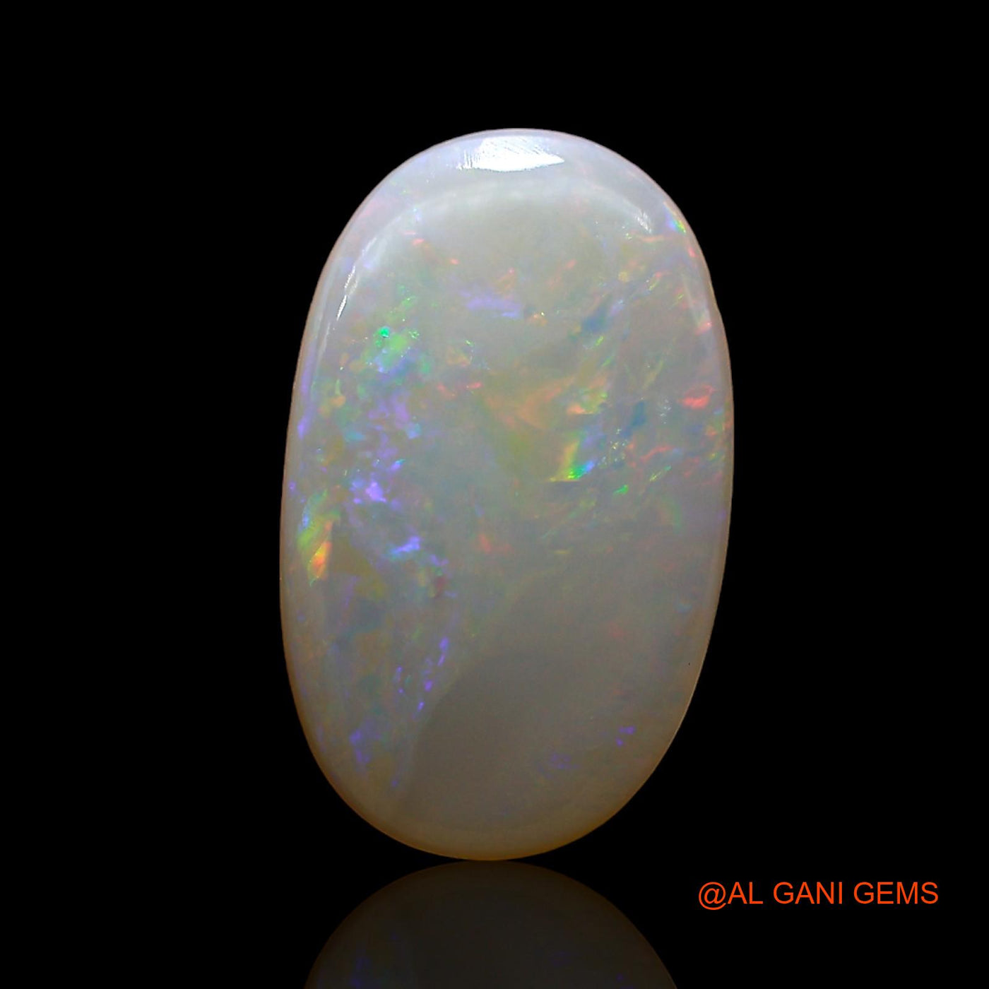 4.00 Cts Unheated Australian Fire Opal Loose Gemstone Oval Cabochon Natural 14x10x4 mm AE-256