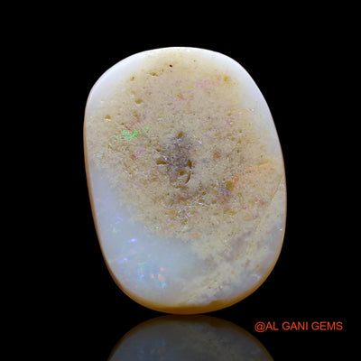 2.00 Cts Natural Australian Fire Opal Oval Cabochon Loose Gemstone For Jewelry 15x9x2 mm AE-257