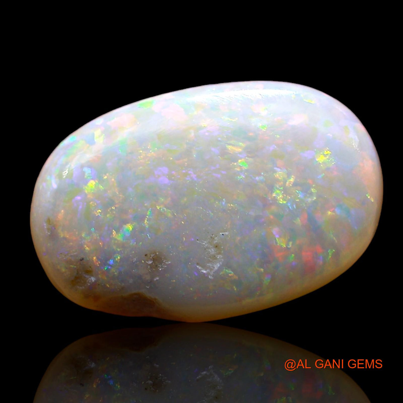4.00 Cts Natural Australian Fire Opal Loose Gemstone Oval Cabochon 15x10x4 mm AE-258