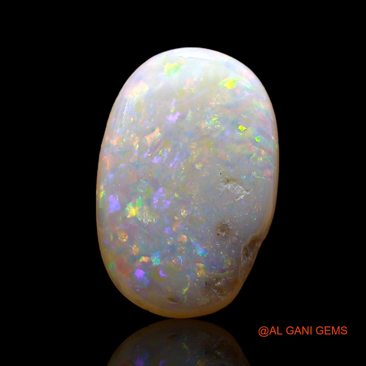 4.00 Cts Natural Australian Fire Opal Loose Gemstone Oval Cabochon 15x10x4 mm AE-258