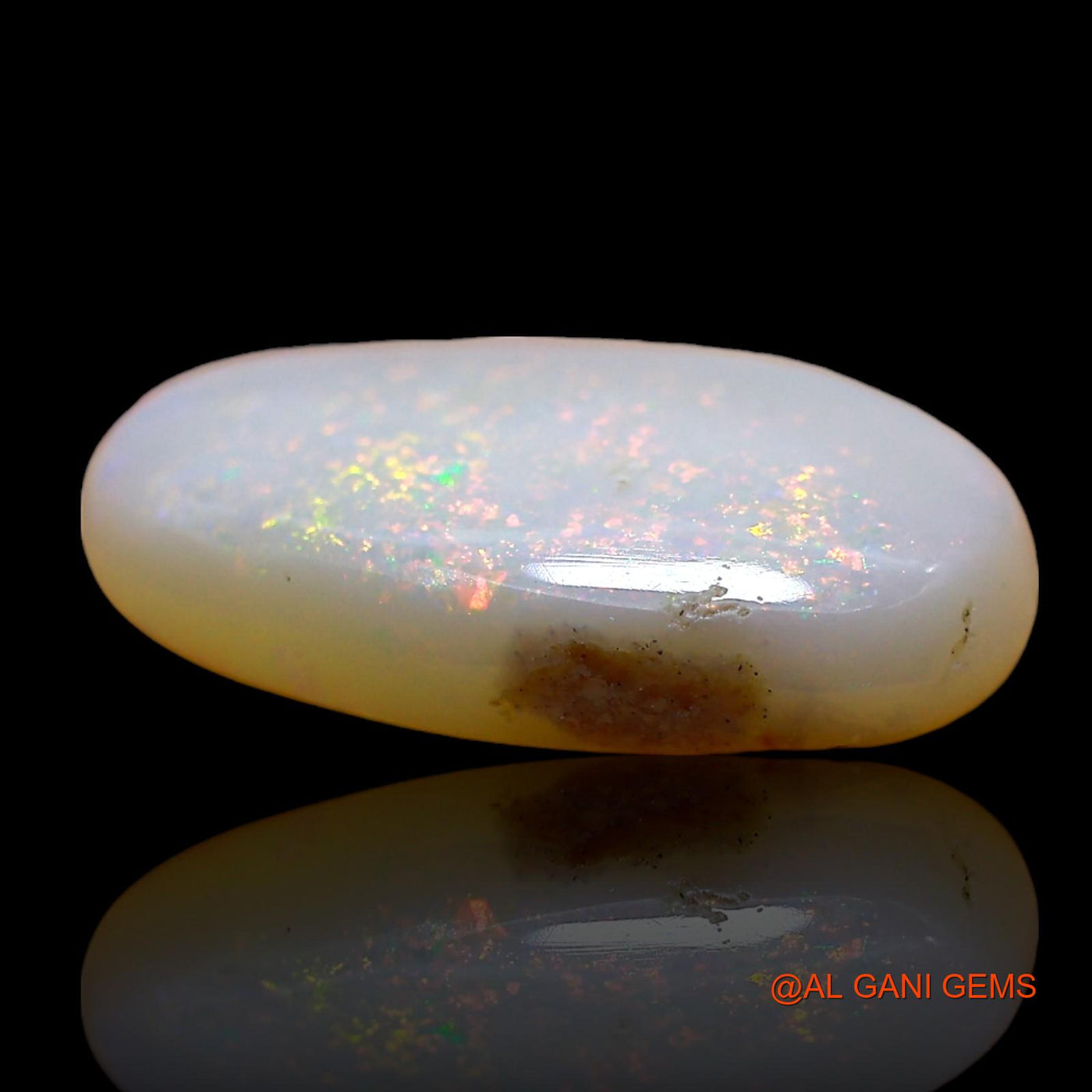 4.00 Cts Natural Australian Fire Opal Loose Gemstone Oval Cabochon 15x10x4 mm AE-258