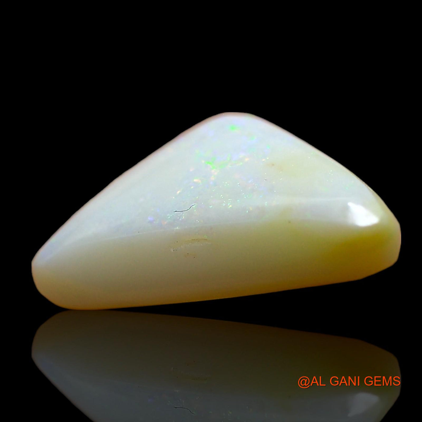 Natural Fire Opal Gemstone 3.00 Cts Loose Trillion Cabochon From Australia 15x9x3 mm AE-259