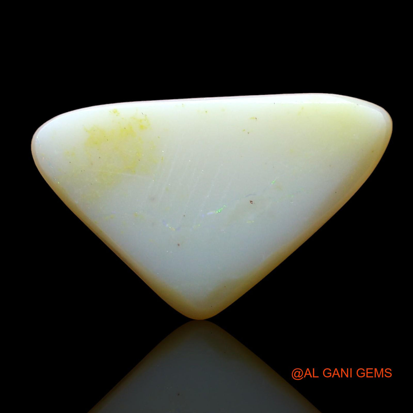 Natural Fire Opal Gemstone 3.00 Cts Loose Trillion Cabochon From Australia 15x9x3 mm AE-259