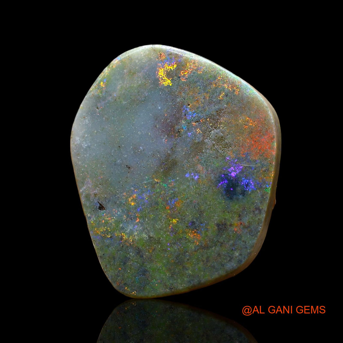 Natural Fire Opal Gemstone 9.00 Cts Loose Fancy Cabochon From Australia 19x15x4 mm AE-25