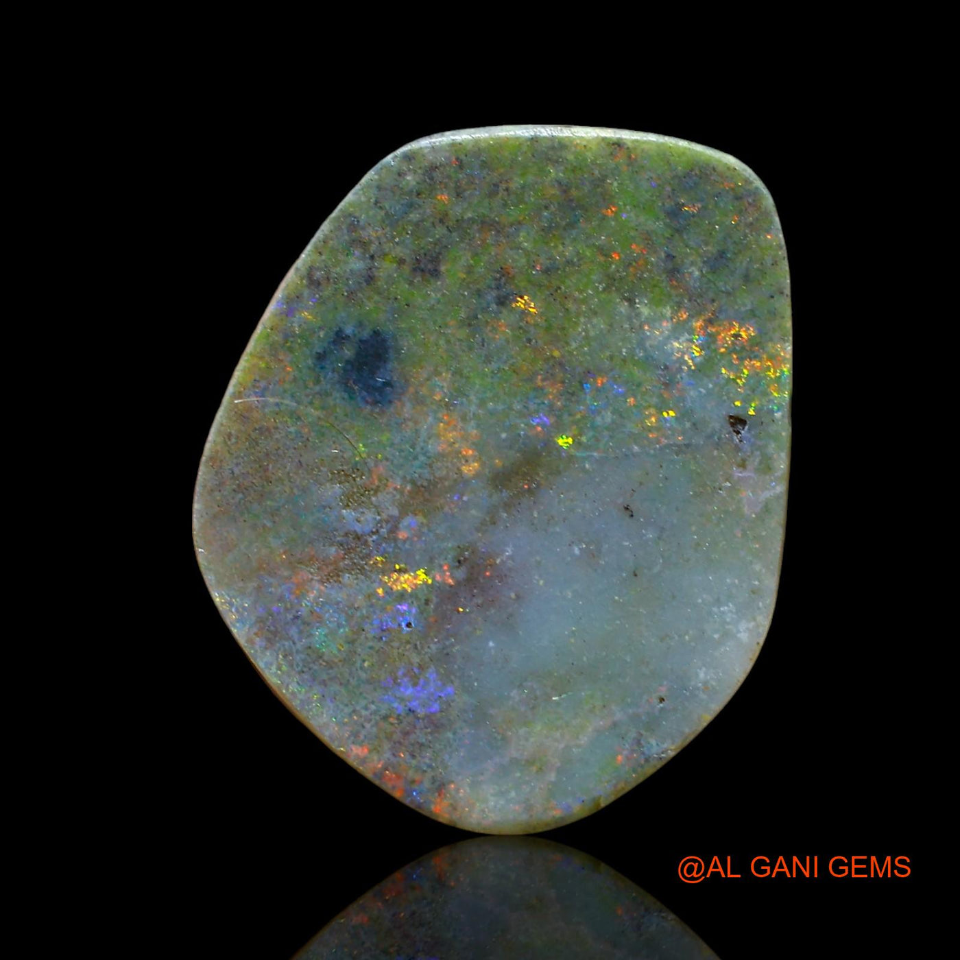 Natural Fire Opal Gemstone 9.00 Cts Loose Fancy Cabochon From Australia 19x15x4 mm AE-25
