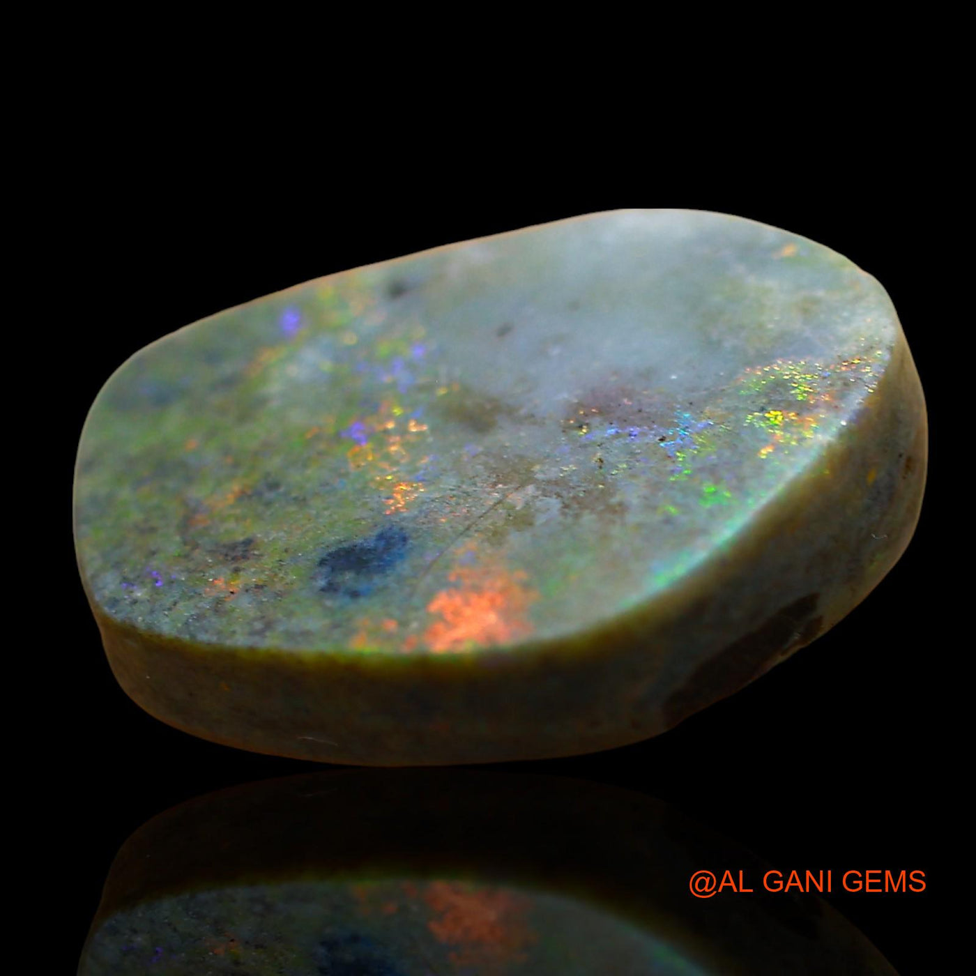 Natural Fire Opal Gemstone 9.00 Cts Loose Fancy Cabochon From Australia 19x15x4 mm AE-25