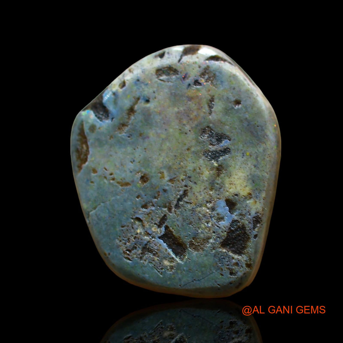 Natural Fire Opal Gemstone 9.00 Cts Loose Fancy Cabochon From Australia 19x15x4 mm AE-25