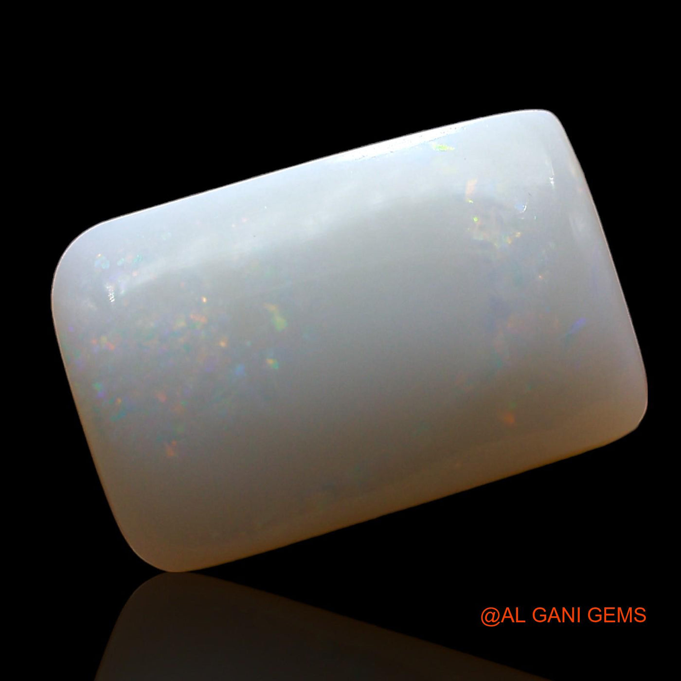 Natural Untreated Fire Opal Loose Gemstone Square Cabochon From Australia 4.00 Cts 14x9x4 mm AE-260