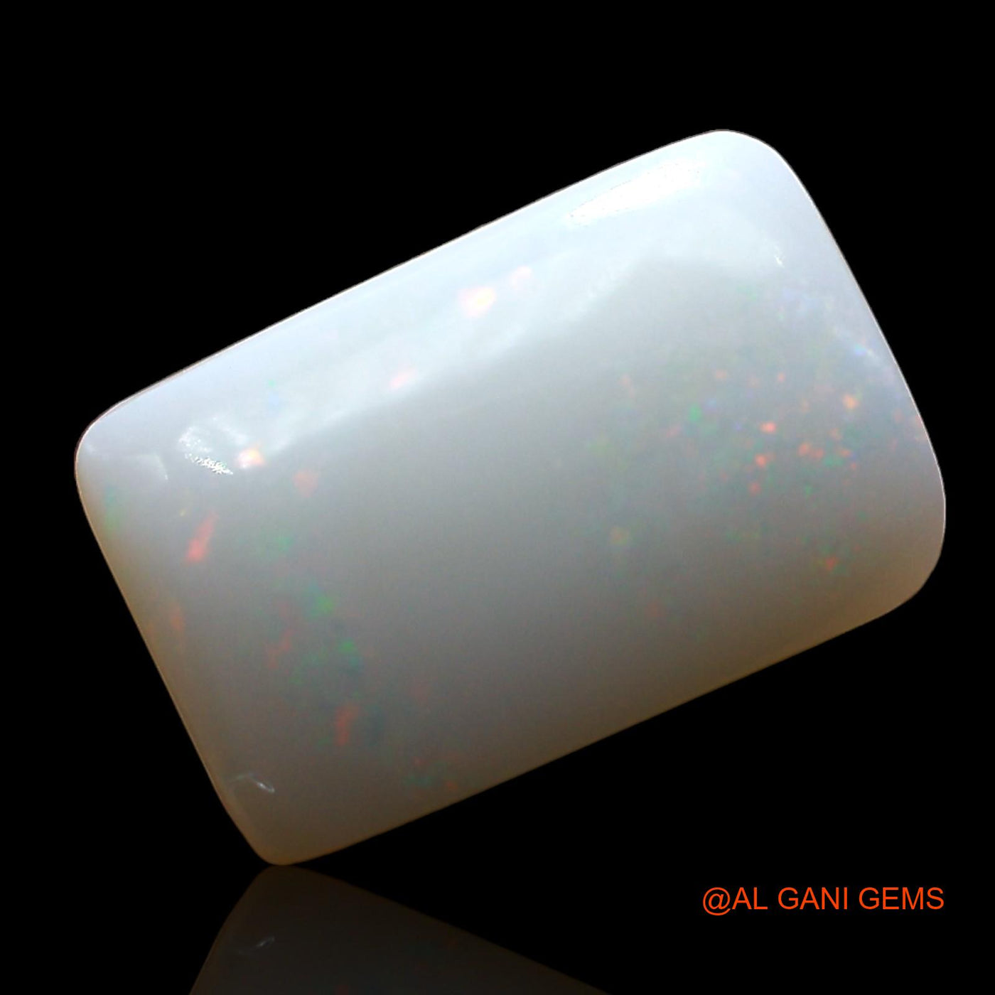 Natural Untreated Fire Opal Loose Gemstone Square Cabochon From Australia 4.00 Cts 14x9x4 mm AE-260