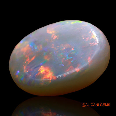 4.00 Cts Natural Australian Fire Opal Loose Gemstone Oval Cabochon 14x10x4 mm AE-261