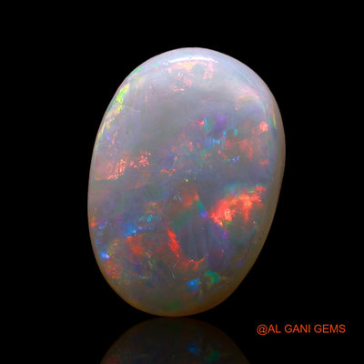 4.00 Cts Natural Australian Fire Opal Loose Gemstone Oval Cabochon 14x10x4 mm AE-261