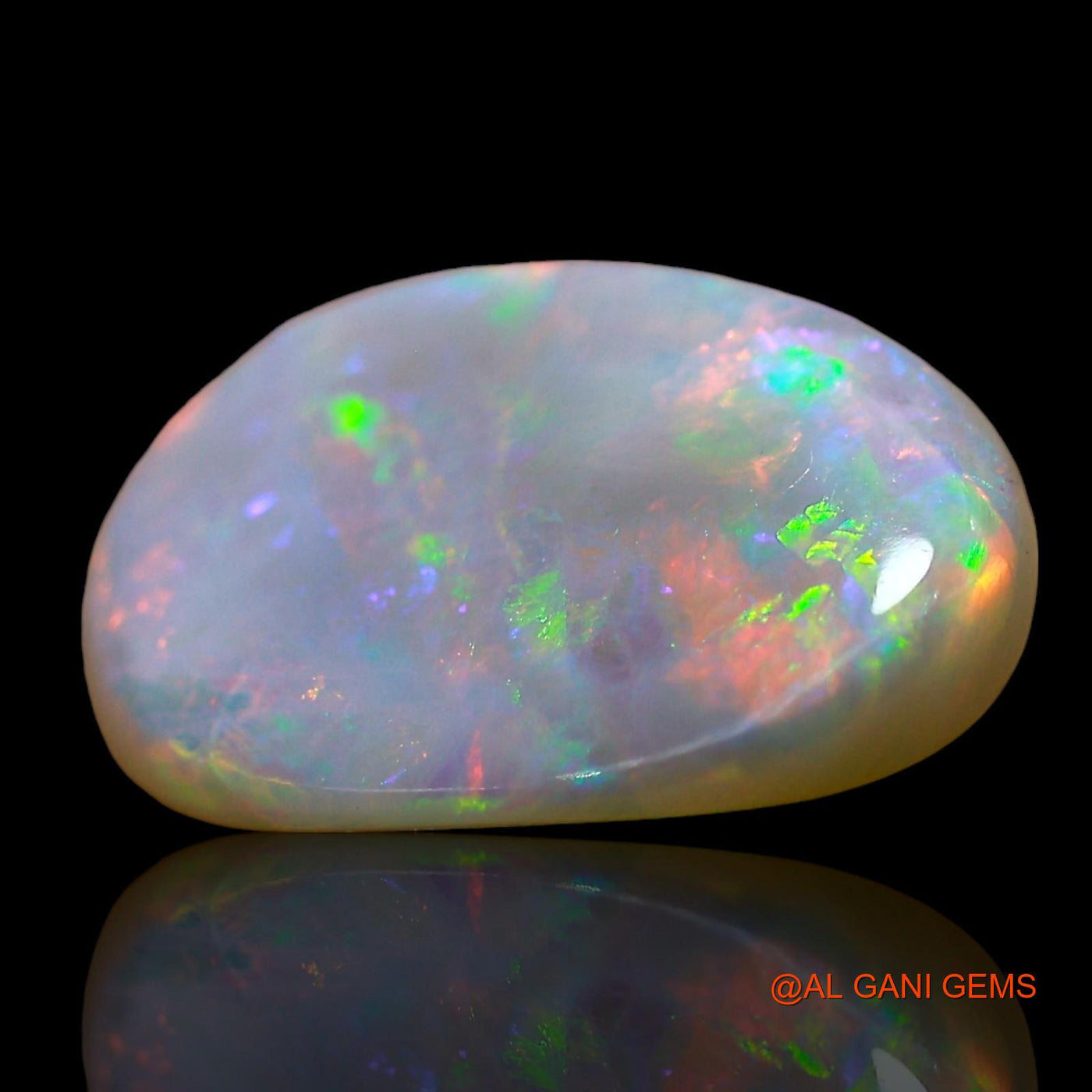 4.00 Cts Natural Australian Fire Opal Loose Gemstone Oval Cabochon 14x10x4 mm AE-261