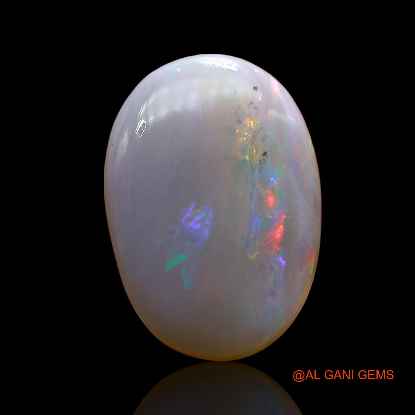 4.00 Cts Natural Australian Fire Opal Loose Gemstone Oval Cabochon 14x10x4 mm AE-261