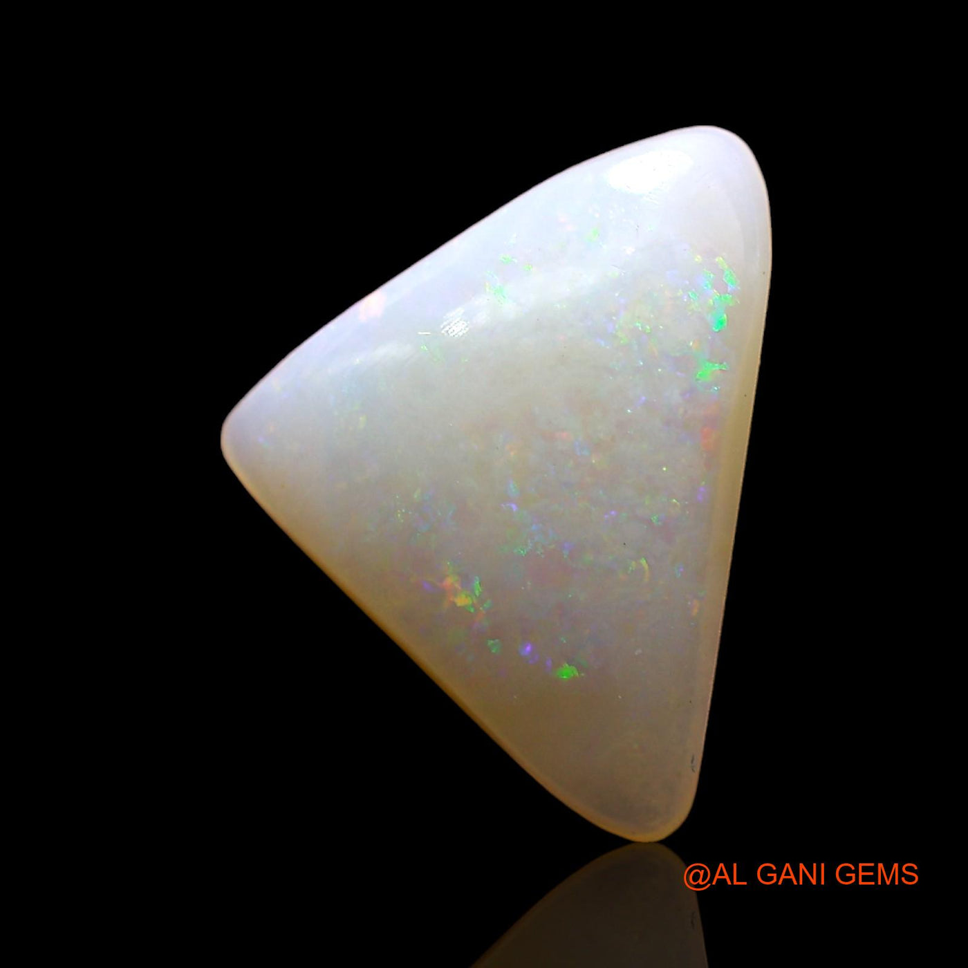 Natural Untreated Fire Opal Loose Gemstone Trillion Cabochon From Australia 2.00 Cts 12x10x3 mm AE-268